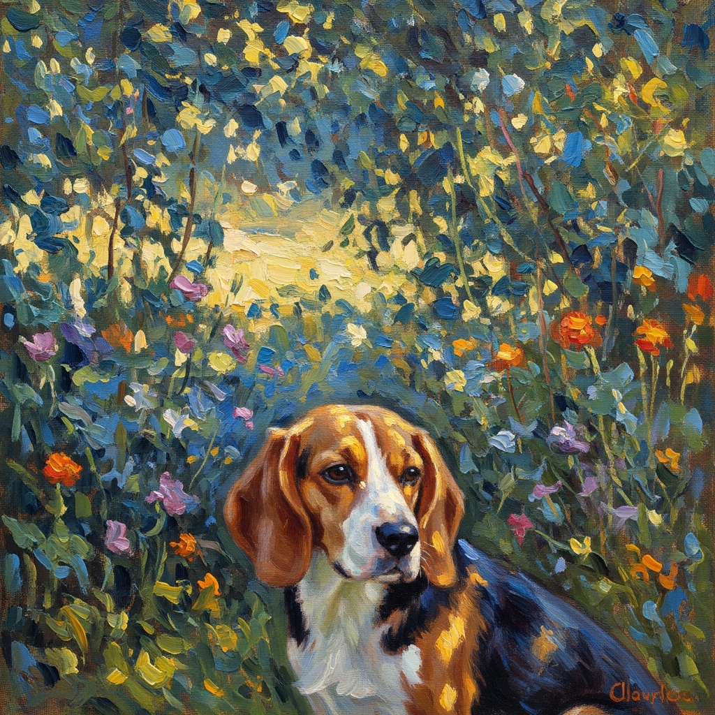 Impressionist pet portrait