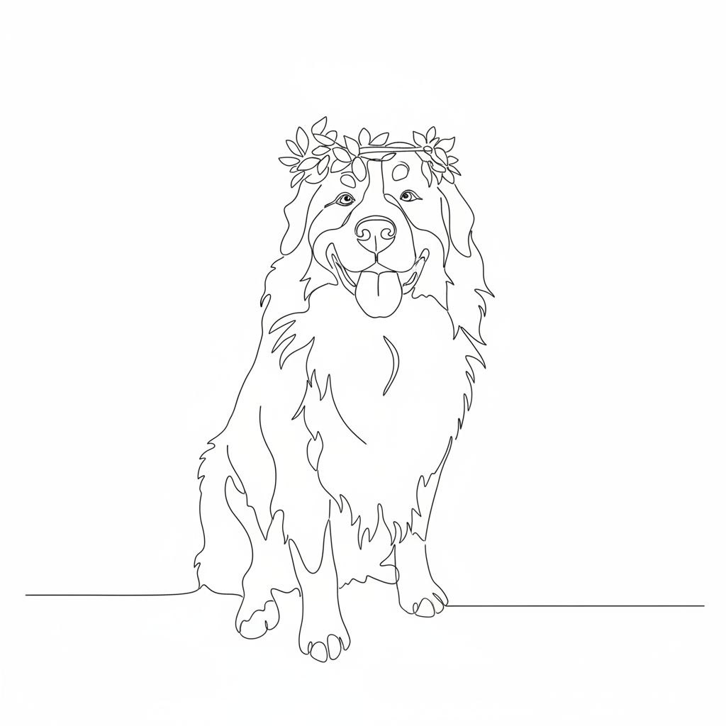 Minimalist pet portrait