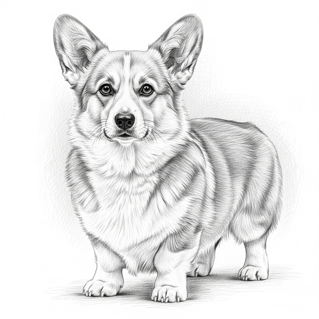 Pencil Sketch pet portrait