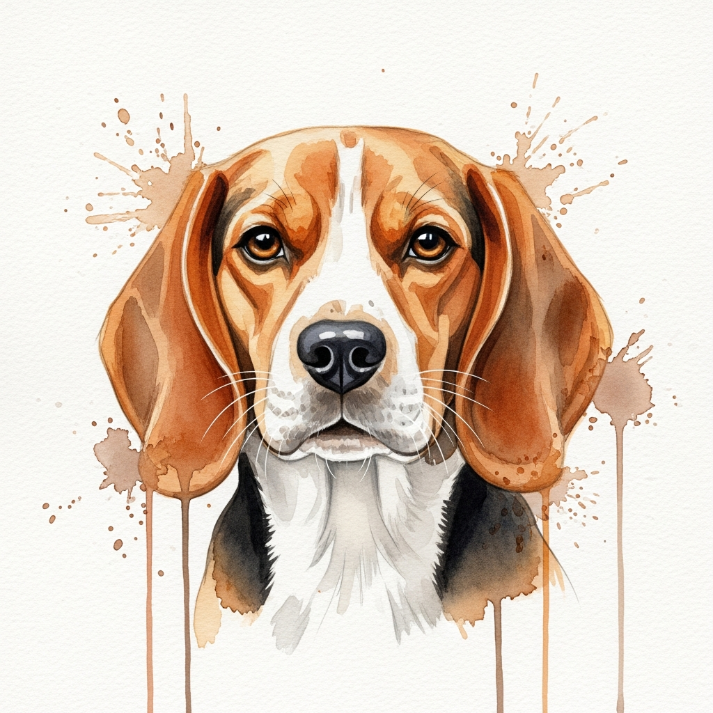 Pet portrait — Watercolor