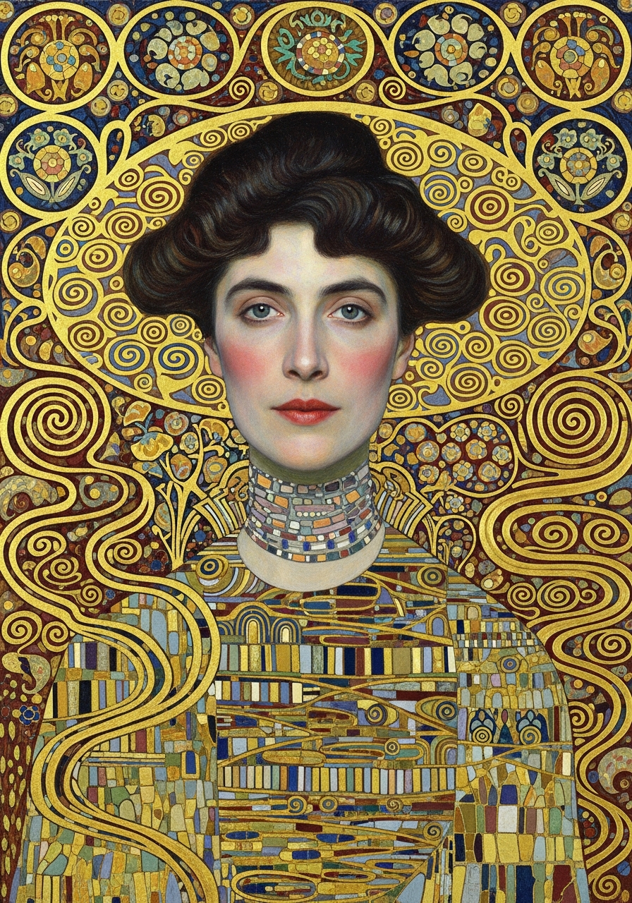 Klimt Symbolism style