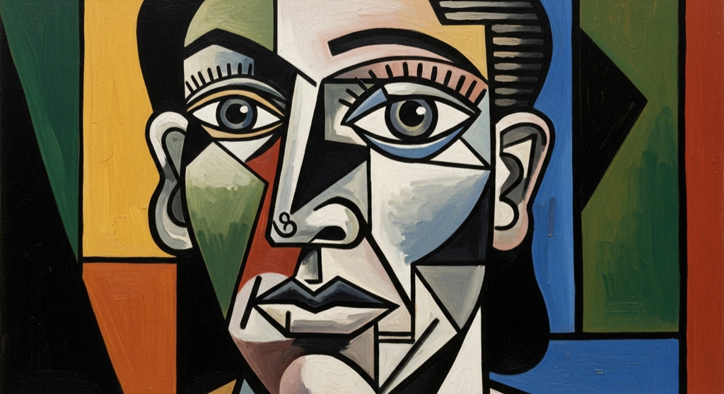 Picasso Cubism style