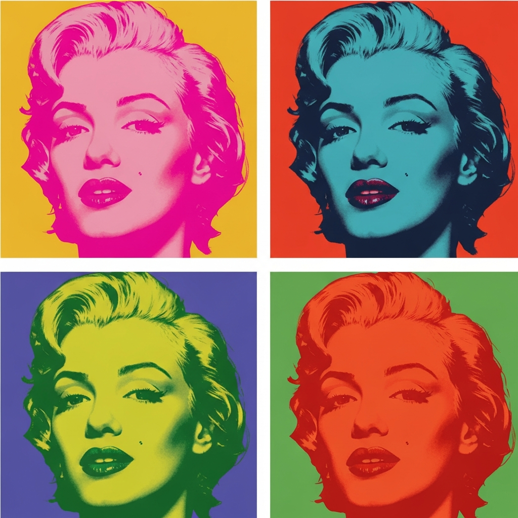Andy Warhol Pop Art style
